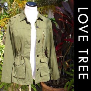 Love Tree Military Cargo Jacket